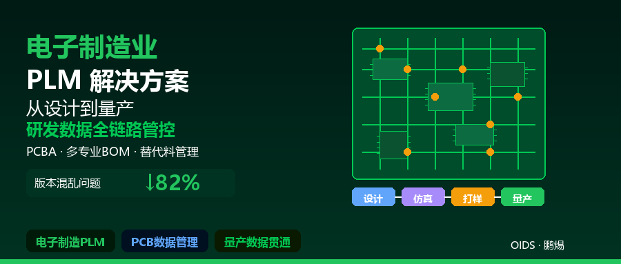 电子制造PLM解决方案：从设计到量产的研发数据全链路管控